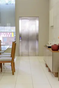 Portas de elevador residencial em aço inox